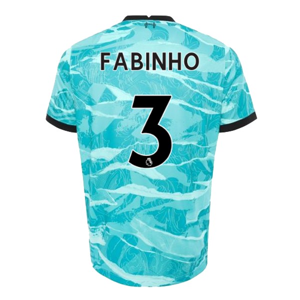 Camiseta Liverpool NO.3 Fabinho Segunda Equipación 2020-2021 Azul